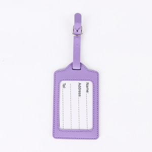 Etichette per Bagagli di Lusso in Pelle PU Personalizzabili con Logo, Vendita all'Ingrosso - Product Image 4