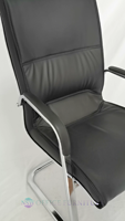 Chaise visiteur de conférence en cuir PU à dossier bas pour formation de bureau Mobilier de bureau