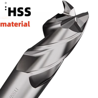 1pcs HSS 1-25mm 3 4 Flute CNC Router Bit Cutter Flat End Mill Metal for Aluminium Copper Machines-outils Coating Aluminum
