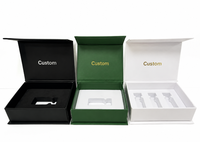 Boîtes en carton personnalisées avec logo imprimé, imperméables, gaufrées, effet couleur intégrale, 3 ml-10 ml, pour flacons cosmétiques avec fermeture magnétique