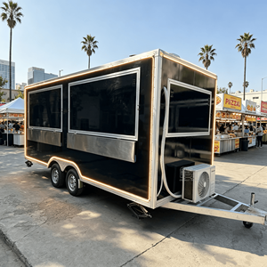 Fast Truck Mobile Food Fully Equipped Kitchen Commercial Restaurant <b>Bbq</b> Smoker Trailer - Product Image 6