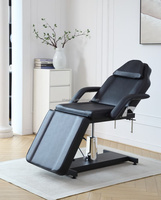 Table de massage professionnelle pour salon, hydraulique, électrique, pliable, avec cadre métallique, dossier et pieds réglables, pour salons de beauté, spas et extensions de cils