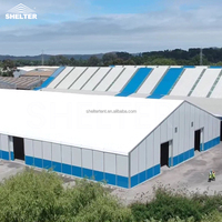 Tente de stockage d'entrepôt personnalisée, structure en aluminium, PVC, temporaire, pour grands détaillants, occasions industrielles