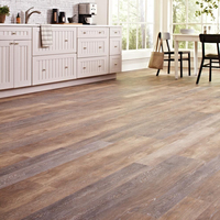 Revêtement de sol en vinyle laminé LVT imperméable grain de bois Planche de revêtement de sol vinyle de luxe PVC LVP