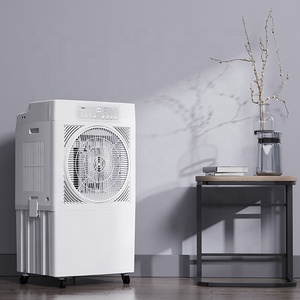 Manufacturer Customized Logo & Packing Carton Remote Control 24H Timer Mobile Evaporative Honeycomb Cooling Fan Water <b>Air</b> <b>Cooler</b> - Product Image 2