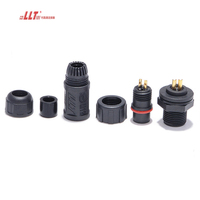 Tira de Led para exteriores LLT, enchufe de 2 pines, Cable de iluminación Led, resistente al agua, conector M12 de 2, 3, 4, 5, 6, 7 pines