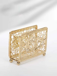 Porte-serviettes décoratif en métal, finition laiton, le plus vendu, pour comptoir de cuisine, hôtels et tables de café, disponible à bon prix - Product Image 4