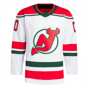 Maillot de hockey sur glace respirant de haute qualité, dernier design, vente en gros 2025, vêtements de sport personnalisés pour équipe, 100 % polyester - Product Image 1