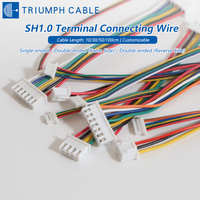 Kabel Terminal Baterai Lithium Molex JST SH1.0/MX1.25/PH2.0/XH2.54mm 7p 6p 5p 4p 3PIN Male, Kawat Tembaga Berlapis Timah, Kabel Harness Listrik