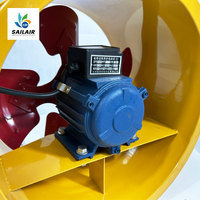 Ventilateur d'extraction axial industriel électrique à grand volume d'air, personnalisable OEM/ODM, 4KW