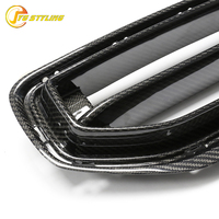 Grille avant en fibre de carbone sèche G87 style YG pour BMW G87 M2, aérations de pare-chocs avant en carbone véritable, kits de carrosserie de remplacement