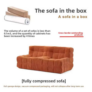 Ensemble de canapé-lit Chesterfield carré moderne français, tissu compressé sous vide exclusif, article tendance, commerce extérieur transfrontalier - Product Image 2