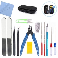 Kit de herramientas básicas de modelador de Gundam, 14 Uds., herramientas de construcción de Hobby para coches, modelo de aviones, montaje de Material metálico