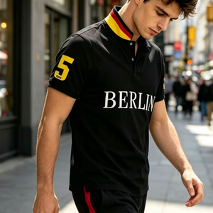 Camisetas Polo de Manga Larga Ralf para Hombre |   Orgullo de Kenia, Mozambique y Etiopía, Colores de la Bandera y Símbolos Culturales, Laurla - Product Image 2