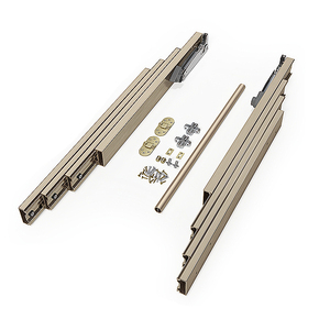 Rail coulissant en aluminium <span class=keywords><strong>plat</strong></span> et dissimulé pour table <span class=keywords><strong>à</strong></span> manger pliante, rail de guidage moderne et caché, quincaillerie de mobilier pour la maison, le salon et le bureau - Product Image 3
