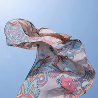 Paréos en coton et soie personnalisés de qualité supérieure pour l'été, sarongs pour femmes, foulards en mousseline de soie pour la plage, châles pour la mer