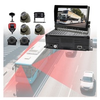 Sistema ADAS para Camiones y Autobuses, DVR, Cámara para el Tablero del Automóvil, Pantalla para Monitor de Bebés, 8 Canales, 1080P, 4G, GPS, Kit WiFi