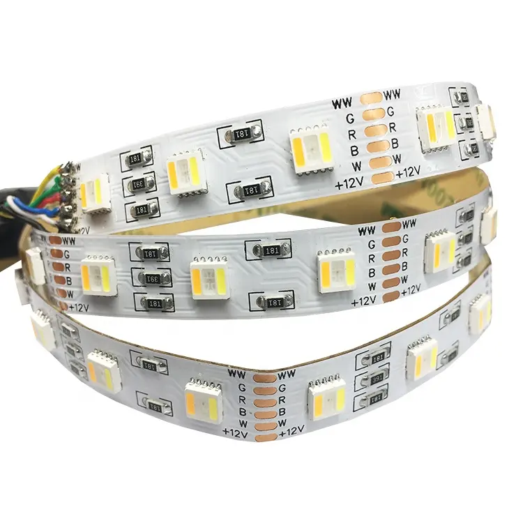 Светодиодная лента 5 в 1 120 led m 10 мм ширина 12 в 24 в 5050 rgbwww rgb cct