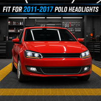 eXenon Projektor-Scheinwerfer für VW Polo 2011-2017, LED-Tagfahrlicht & sequentieller Blinker, Upgrade von Basis- auf High-Spec-Ausstattung, Plug & Play