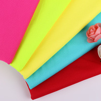 Tissus Textiles Matières Premières Maille Tricotée en Polyester à Trous Aérés Effet Œil d'Oiseau pour T-shirts, Sweat-shirts et Vêtements de Sport