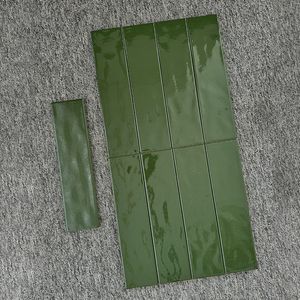 Carreaux de métro blancs brillants et vernissés 75x300 pour intérieur, salle de bain, cuisine, café - Product Image 5