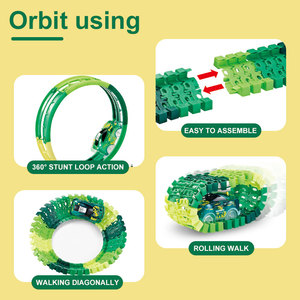 250 pcs tạo ra khủng long thế giới đường đua theo dõi linh hoạt điện theo dõi đồ chơi RC Racing Car khủng long đồ chơi cho bé trai - Product Image 4