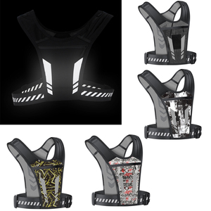 Áo ba lô chạy bộ thể thao có logo thương hiệu tùy chỉnh, nhẹ, thoáng khí, lưới phản quang, có ngăn đựng bình nước - Product Image 2