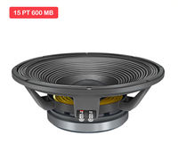 Altavoz Profesional de Medios y Bajos Sweton de 15 Pulgadas, 15 PT, 600 MB, 1200 W de Potencia Programable, XLR, Portátil, Ecológico, de Aluminio Fundido a Presión
