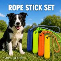 Pack de jouets pour chien, assortiment de jouets à mâcher durables en EVA, balle, corde à nœuds, interactifs, pour le jeu de rapport, le tirage, le nettoyage des dents et l'exercice, pour petits animaux