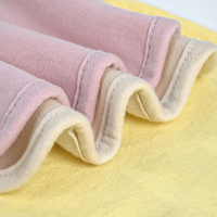 Bavoirs bébé bouton carré doux réutilisables personnalisés anti-salissure serviette mousseline 100% coton bavoirs bébé