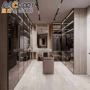 Grande armoire de chambre à coucher conçue comme un <span class=keywords><strong>dressing</strong></span> de luxe, créant un mobilier de chambre élégant et fonctionnel pour la vie moderne - Product Image 4