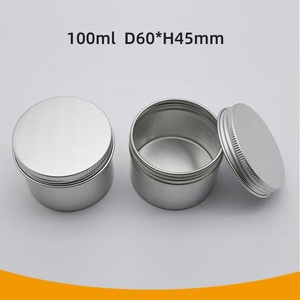100mlリサイクル化粧品瓶キャンドルキャンディー容器空収納ポットクリーム金属アルミニウム缶 - Product Image 4