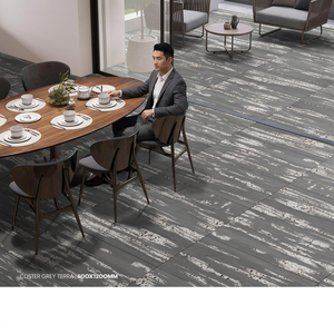 Carreaux de porcelaine contemporains gris Caster 600x1200mm, surface rectifiée pour sols résidentiels et commerciaux modernes - Product Image 2