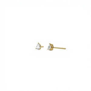 Minimalist 18K Gold Plated <b>Stud</b> <b>Earrings</b> Pear Cut Diamond Solitaire Teardrop Ear <b>Studs</b> <b>Earrings</b> Fine Jewelry for Women - Product Image 2