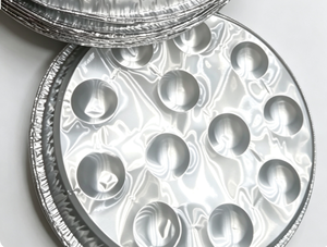 Plat jetable pour <span class=keywords><strong>escargots</strong></span> français de 12 oz, récipient rond <span class=keywords><strong>en</strong></span> <span class=keywords><strong>aluminium</strong></span> alimentaire, plat de cuisson pour <span class=keywords><strong>escargots</strong></span> <span class=keywords><strong>en</strong></span> <span class=keywords><strong>aluminium</strong></span>, 166x25mm - Product Image 1
