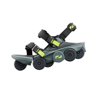 MOONWALKERS Chaussures de marche sur lune électriques intelligentes avec exosquelette à roues tout-terrain et algorithme de marche IA