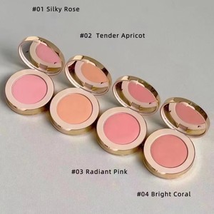 Polvo de rubor de un solo color en tono rosa de marca de lujo, producto cosmético vegano a prueba de agua del fabricante. - Product Image 5