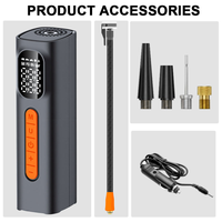 Pompe à air électrique portable pour voiture, compresseur d'air, pompe de dégonflage, gonfleur de pneus rechargeable pour voiture, moto, vélo, ballon