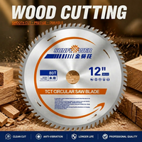 Lame de scie circulaire TCT 80T de 12 pouces (305*30mm) avec tranchant de 3,2mm en carbure pour la découpe de précision du bois, du contreplaqué et du MDF