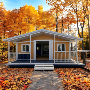Maison conteneur de luxe extensible 20 pieds 40 pieds, maison mobile préfabriquée pliable pour <span class=keywords><strong>habitation</strong></span> résidentielle permanente et villa de vacances - Product Image 1