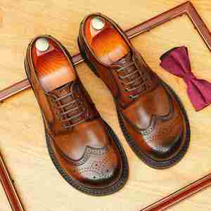 Chaussures en cuir pour hommes, finition brillante, best-seller, pour un look décontracté et élégant, avec boucles - Product Image 3