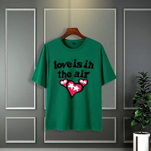 Vente en gros T-shirt tricoté à col rond en polyester 100% pour hommes, personnage imprimé numérique de style vintage, 180 grammes, maillot ample court - Product Image 5