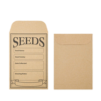 Enveloppe personnalisée bon marché Enveloppes d'emballage pour plantes de jardin et graines de légumes Petite enveloppe en papier kraft fantaisie