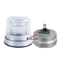 TOPLEAD Balise en aluminium blanc DC12-24V au xénon/LED/halogène en deux couvercles Lampe flash d'urgence pour le trafic