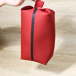 Custom <b>Waterproof</b> <b>Silicone</b> Toiletry Bag Toiletries Makeup Zipper Bag Cosmetic Organizer for Travel - Product Image 3