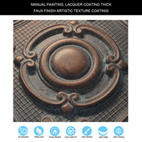 Plafonds suspendus en PVC 2x2 pieds, ignifuges, étanches, à motifs vintage, livraison incluse, pour restaurants et hôtels
