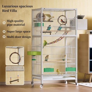 <span class=keywords><strong>Cage</strong></span> à oiseaux en fer épais de grande taille amovible avec plateau en plastique, sécurisée et <span class=keywords><strong>durable</strong></span> - Product Image 1