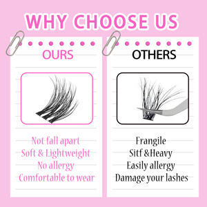 Caja de Pestañas al por Mayor, Extensiones de Pestañas de Mink de Volumen, Extensiones de Pestañas de Volumen Múltiple de 25 mm, Extensiones de Pestañas de Volumen Mate Oscuro - Product Image 5