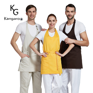 Personalizado logotipo privado Hotel restaurante servidor <span class=keywords><strong>camarero</strong></span> camarera protectora babero <span class=keywords><strong>largo</strong></span> <span class=keywords><strong>delantal</strong></span> - Product Image 1
