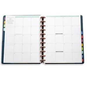 2024 libro para colorear personalizado impresión semanal/mensual planificadores objetivo diario Agenda espiral bobina cuadernos niños escritura